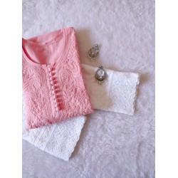 Stylish Kurti Palazzo in Beautiful Pink Color